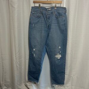 Levi’s worn wedge skinny  denim jeans